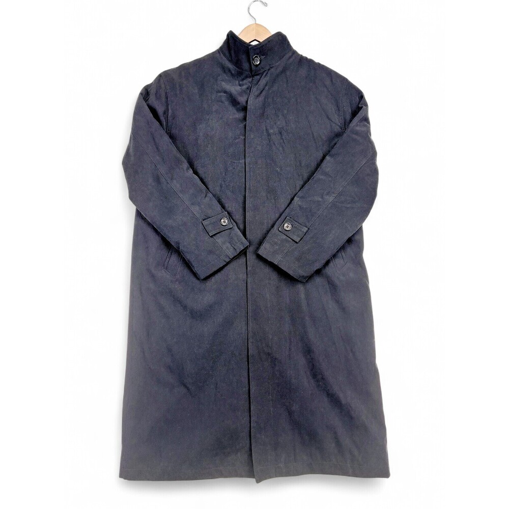 Giorgio Armani Black Trench Coat XXL Big &‎ Tall